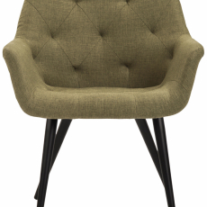Jedálenská stolička Langford, textil, zelená - 2