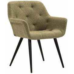 Jedálenská stolička Langford, textil, zelená