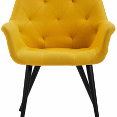 Jedálenská stolička Langford, textil, žltá - 2