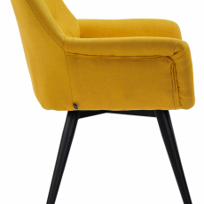 Jedálenská stolička Langford, textil, žltá - 3