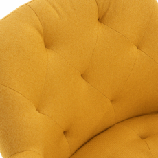 Jedálenská stolička Langford, textil, žltá - 4
