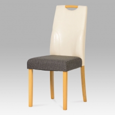 Jedálenská stolička Large, sivá/krémová - 1
