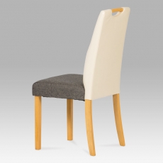 Jedálenská stolička Large, sivá/krémová - 2