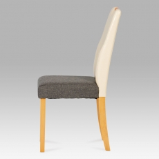 Jedálenská stolička Large, sivá/krémová - 3