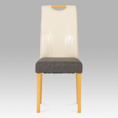 Jedálenská stolička Large, sivá/krémová - 4