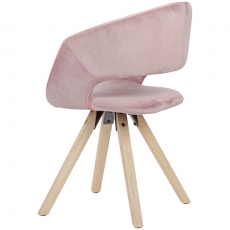 Jedálenská stolička Larisa, ružová - 5