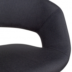 Jedálenská stolička Larisa, textil, čierna - 7