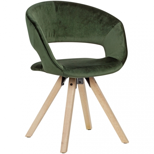 Jedálenská stolička Larisa, zelená - 1
