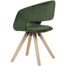 Jedálenská stolička Larisa, zelená - 6