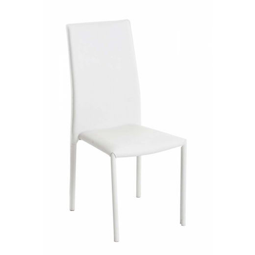 Jedálenská stolička Leona, biela - 1