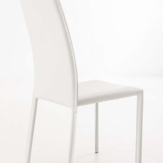 Jedálenská stolička Leona, biela - 4