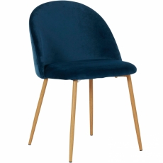 Jedálenská stolička Leris (SET 2 ks), tmavo modrá - 1