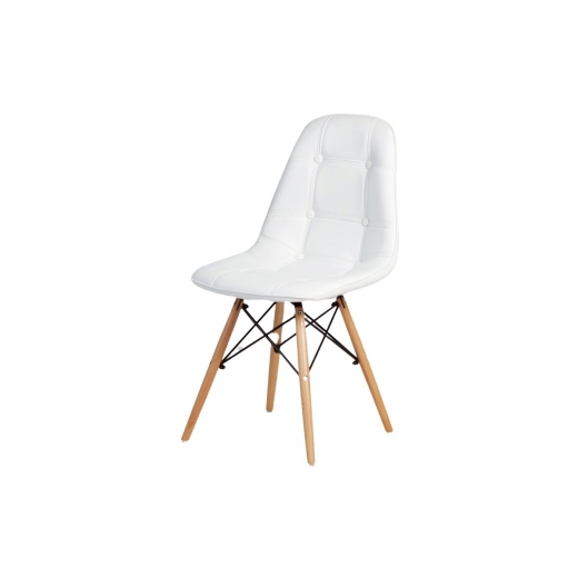 Jedálenská stolička Lexie (súprava 2 ks), biela - 1