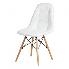 Jedálenská stolička Lexie (súprava 2 ks), biela - 1