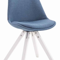 Jedálenská stolička Liam, modrá / strieborná - 1