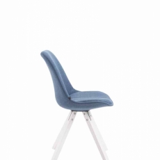 Jedálenská stolička Liam, modrá / strieborná - 3