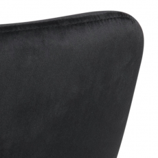 Jedálenská stolička Lima (SET 2ks), tkanina, čierna - 12