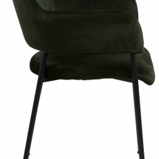 Jedálenská stolička Lima (SET 2ks), zamat, zelená - 3