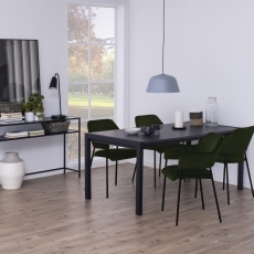 Jedálenská stolička Lima (SET 2ks), zamat, zelená - 8