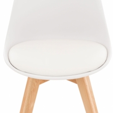 Jedálenská stolička Lina (SET 4 ks), biela - 1