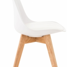 Jedálenská stolička Lina (SET 4 ks), biela - 3