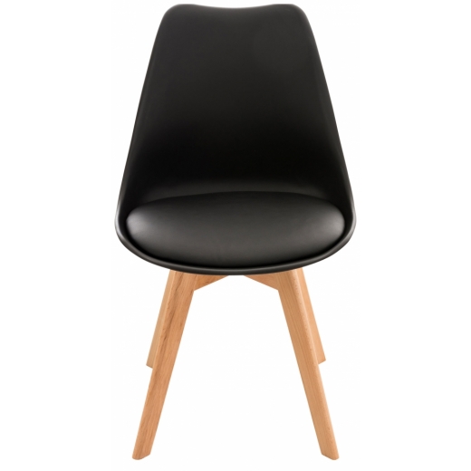 Jedálenská stolička Lina (SET 4 ks), čierna - 1