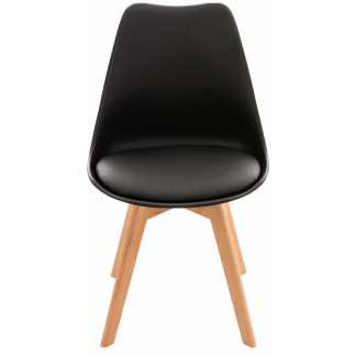 Jedálenská stolička Lina (SET 4 ks), čierna