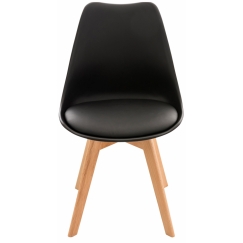 Jedálenská stolička Lina (SET 4 ks), čierna