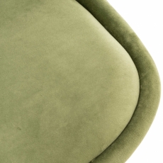 Jedálenská stolička Linares, zamat, svetlo zelená - 8