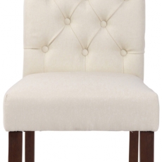 Jedálenská stolička Lisburn, textil, krémová - 2