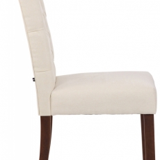 Jedálenská stolička Lisburn, textil, krémová - 3