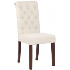Jedálenská stolička Lisburn, textil, krémová