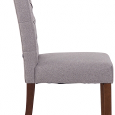 Jedálenská stolička Lisburn, textil, šedá - 3