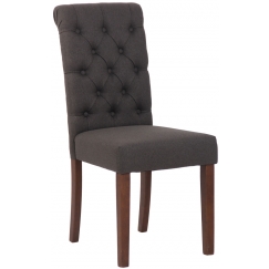 Jedálenská stolička Lisburn, textil, tmavo šedá