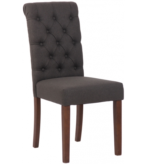 Jedálenská stolička Lisburn, textil, tmavo šedá