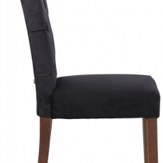 Jedálenská stolička Lisburn, zamat, čierna - 3