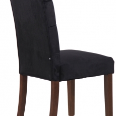 Jedálenská stolička Lisburn, zamat, čierna - 4