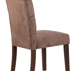 Jedálenská stolička Lisburn, zamat, hnedá - 4