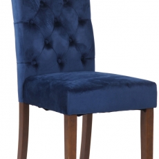 Jedálenská stolička Lisburn, zamat, modrá - 1