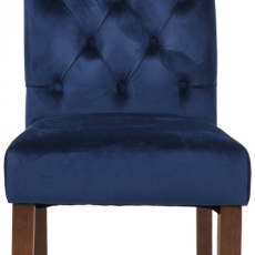 Jedálenská stolička Lisburn, zamat, modrá - 2
