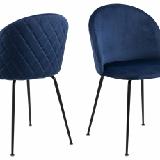 Jedálenská stolička Louise (SET 2ks), modrá - 1