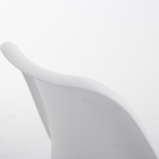 Jedálenská stolička Lousa, biela / drevo - 5