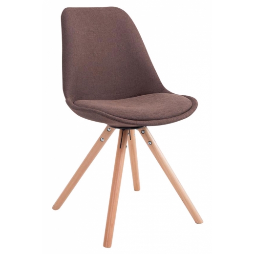 Jedálenská stolička Louse, hnedá - 1