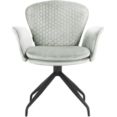 Jedálenská stolička Lucia (SET 2 ks), syntetická koža, svetlo šedá - 3