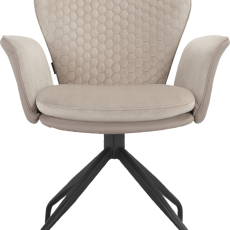 Jedálenská stolička Lucia (SET 2 ks), syntetická koža, taupe - 2