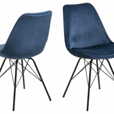 Jedálenská stolička Luis (Súprava2 ks), modrá - 1