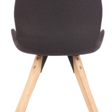 Jedálenská stolička Luna (SET 2 ks), textil, čierna - 4