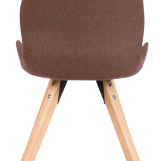 Jedálenská stolička Luna (SET 2 ks), textil, hnedá - 4