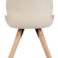 Jedálenská stolička Luna (SET 2 ks), textil, krémová - 4