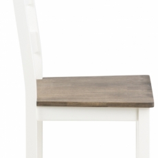 Jedálenská stolička Lyalla I. (súprava 2 ks), biela - 3